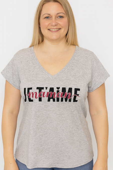 💐 T-shirt « Je t’aime Maman »