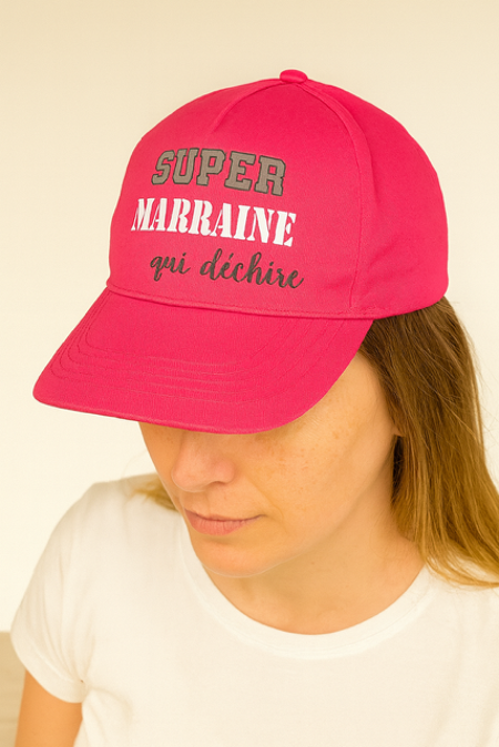 Casquette femme “Super Marraine qui déchire” 