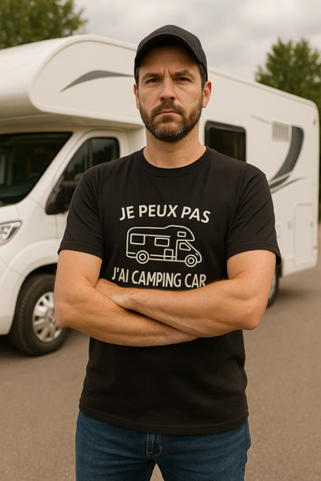 👕 T-shirt homme « J’peux pas, j’ai camping-car »