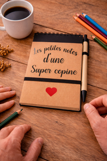  Carnet + stylo – Les petites notes d’une super copine
