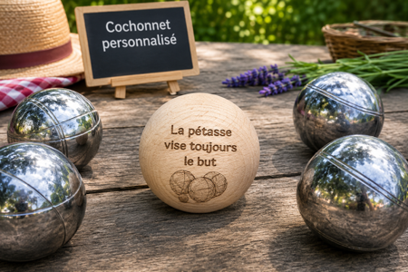 🎯🐷 Cochonnet personnalisé « La pétasse vise toujours le but » 😄