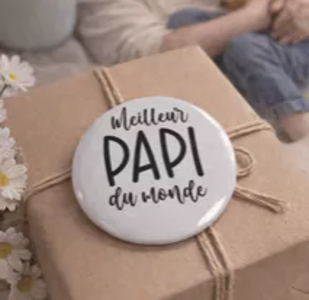 🎉 Badge « Meilleur papi du monde »