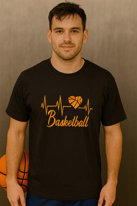 T-shirt homme "Ligne de vie – Basketball" 