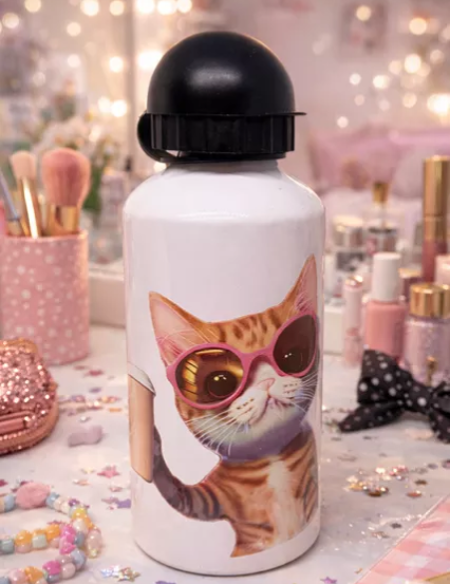 🐱 Gourde en aluminium « Chat stylé »