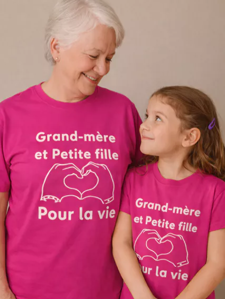 T-shirt Femme « Grand-mère et petite-fille pour la vie » – Lien éternel