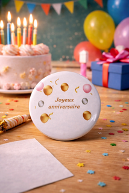 🎉 Badge « Joyeux anniversaire »