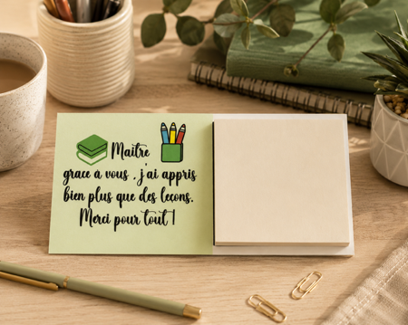 📒✏️ Bloc-notes Maître ✏️📒