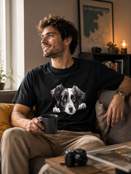 T-shirt Homme « Border Collie » 🐾🐕👕