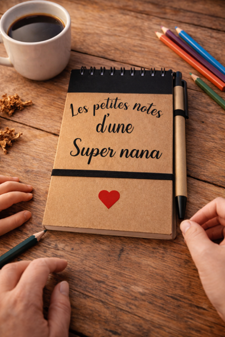 Carnet + stylo – Les petites notes d’une super nana