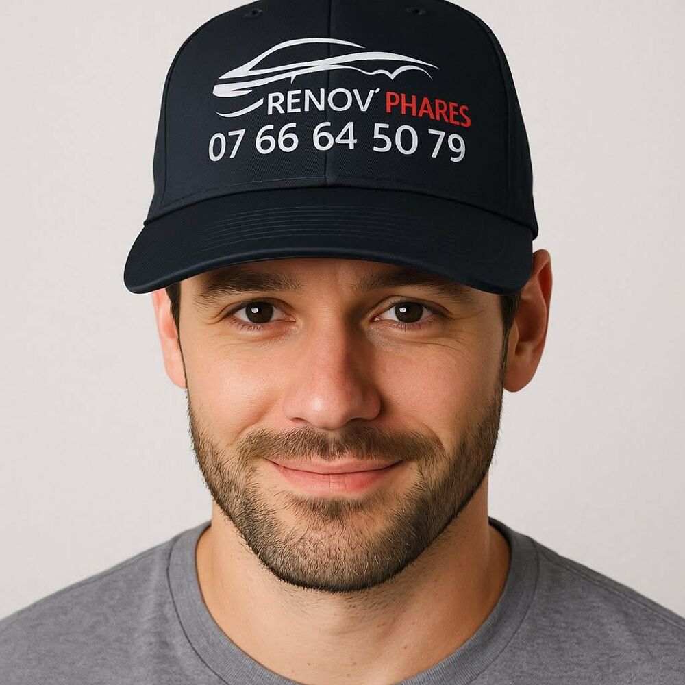 Casquette avec logo en flocage