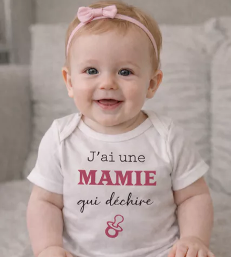 👶 Body bébé – “J’ai une mamie qui déchire” 💖