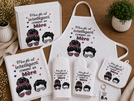 🎁😄 Coffret Cadeau « Mon fils est intelligent comme sa mère » ✨