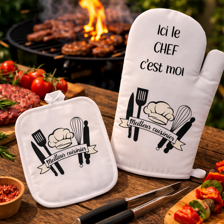  Gant + manique – Ici le chef c’est moi
