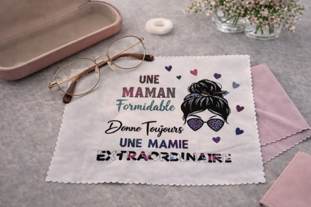 Essuie-lunettes – “Une maman formidable donne toujours une mamie extraordinaire” 👓💖