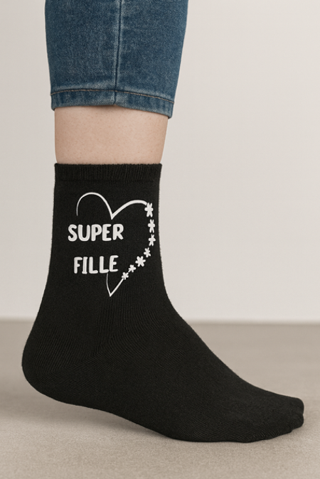 🧦 Chaussettes « Super Fille »