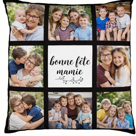 Coussin 9 cases personnalisable – Spécial Fête des Mamies