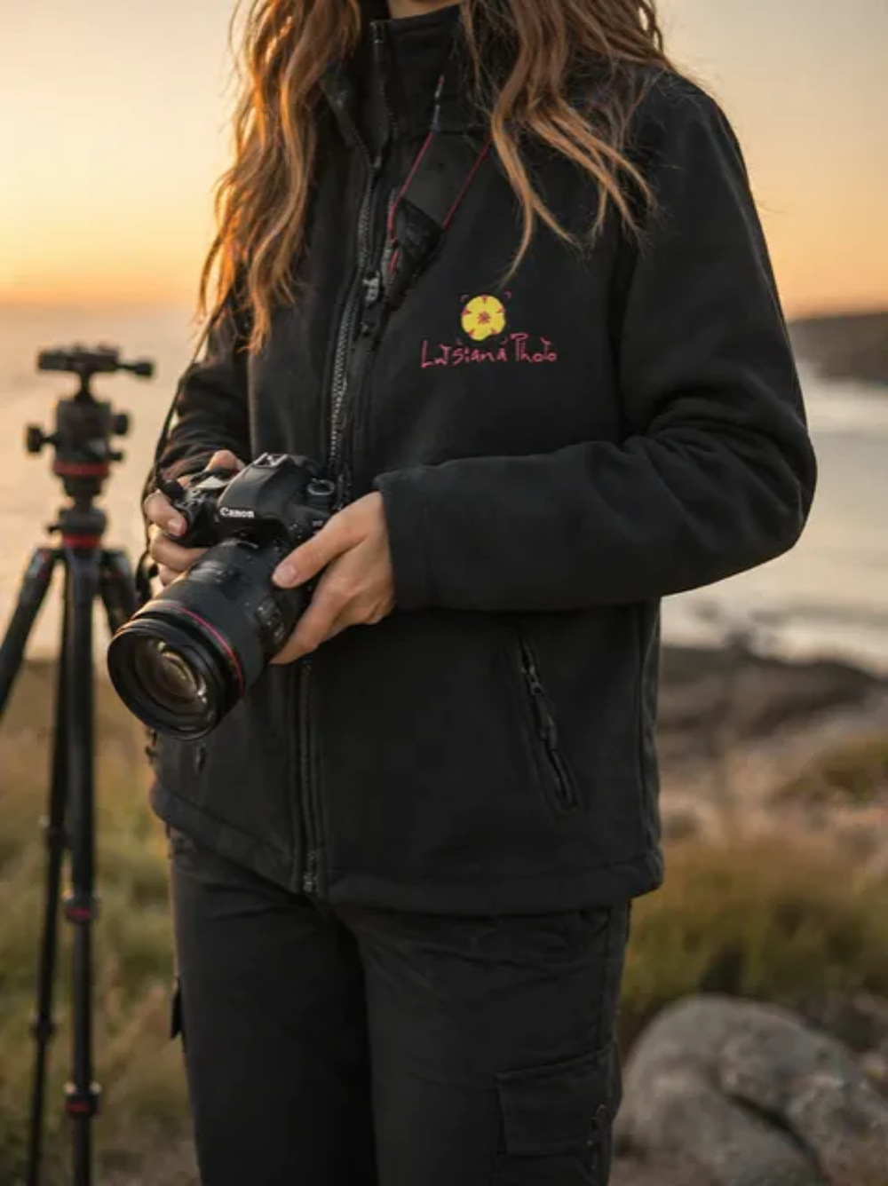 veste polaire femme cintrée personnalisé avec logo devant