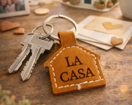 porte clés maison "la casa"