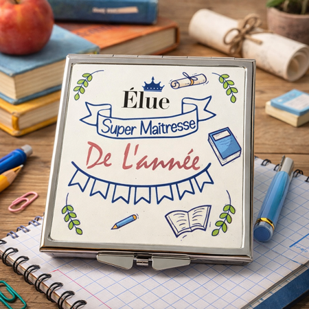 Miroir de poche  élue maîtresse de l'année