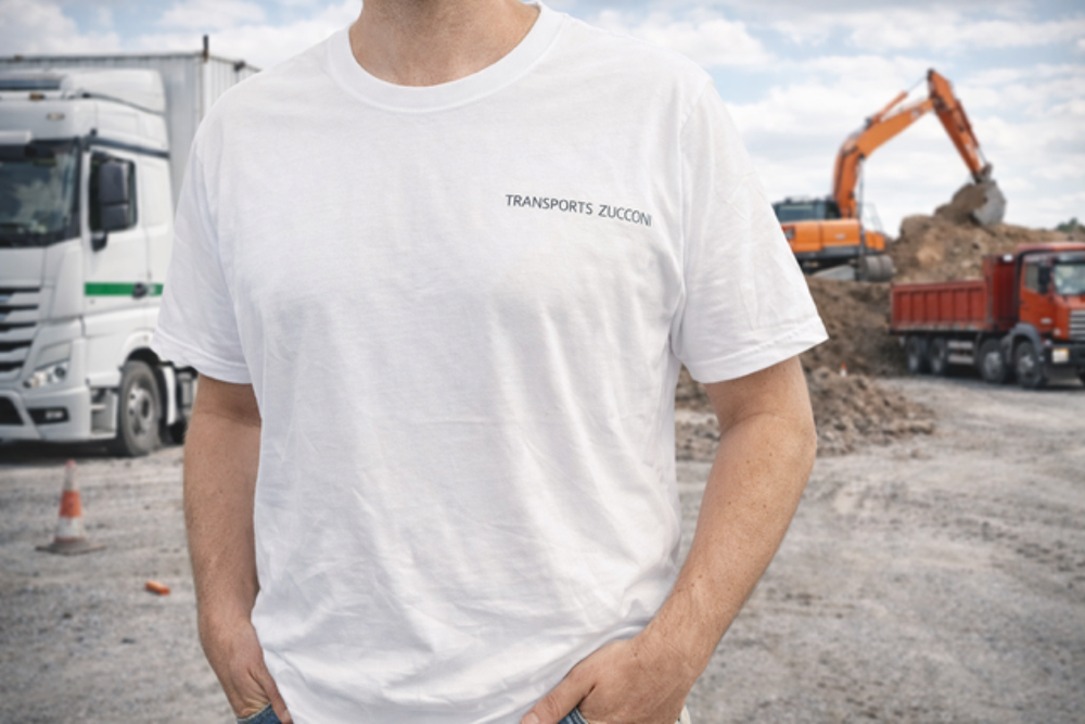 t shirt blanc  devant