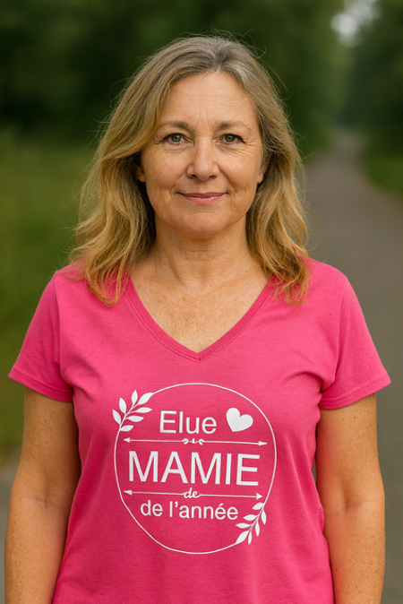 🏆 T-shirt « Élue Mamie de l’année »