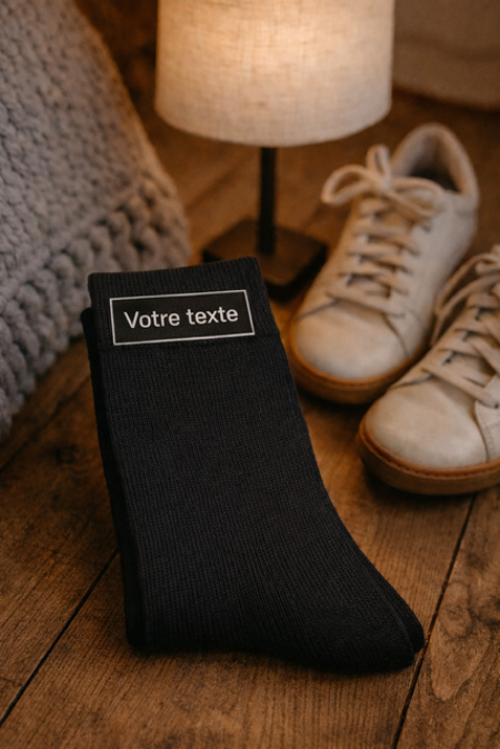Chaussettes à messages homme – Personnalisables