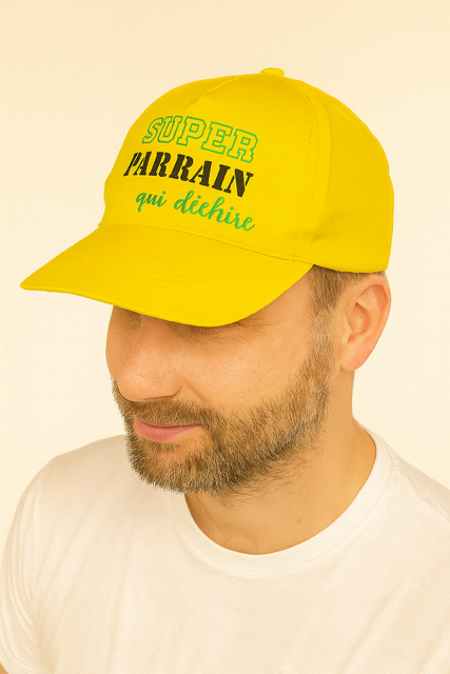 Casquette Homme -🧢 Super Parrain qui déchire 😎