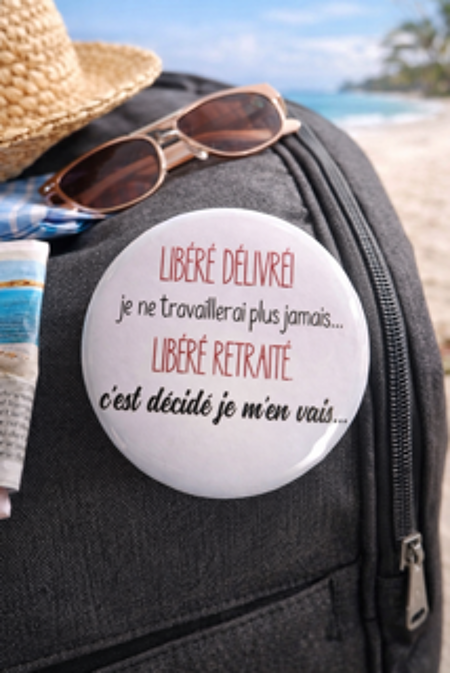 🎉 Badge « Libéré, délivré… je ne travaillerai plus jamais ! »