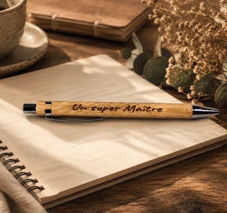 ✏️🎋 Stylo bambou « Un Super Maître » 🎋✏️