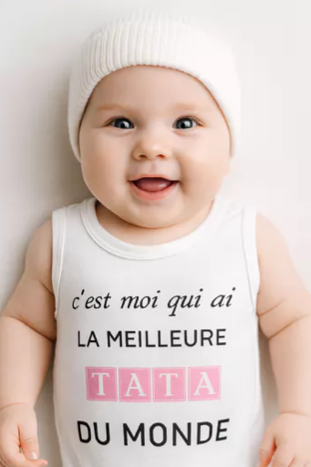 👶 Body bébé – “C’est moi qui ai la meilleure tata du monde” 💕
