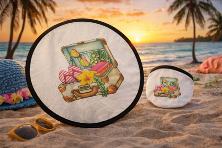 🌸 Éventail pliant – Valise de vacances