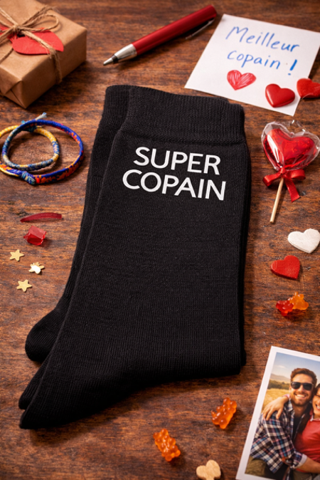 🧦 Chaussettes homme « Super copain »