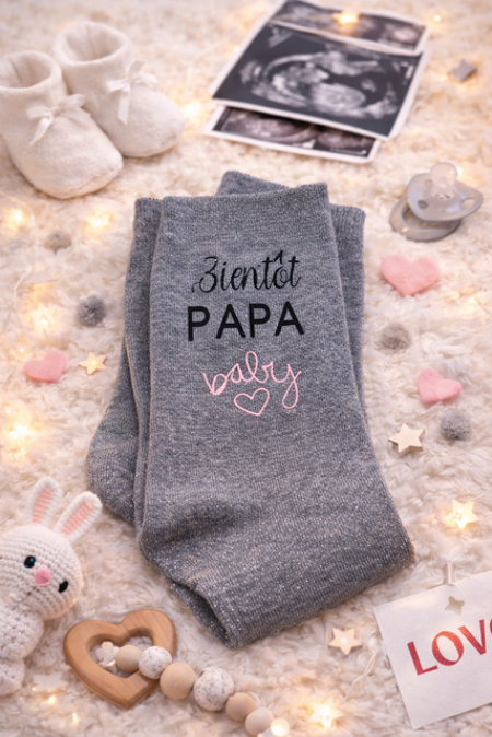 🧦 Chaussettes homme « Bientôt papa »