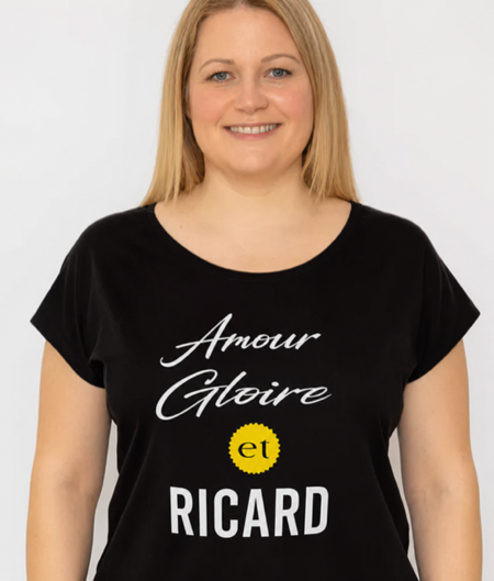 👕🍹 T-shirt femme « Amour, Gloire et Ricard » ✨