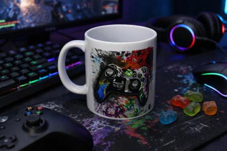 ☕ Mug blanc « Manette de jeu »