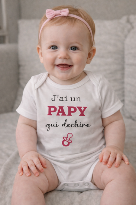 👶 Body bébé « J’ai un papy qui déchire »