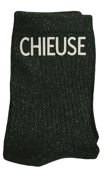Chaussettes à Paillettes – “Chieuse”