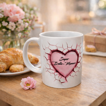☕ Mug blanc « Super belle-maman »