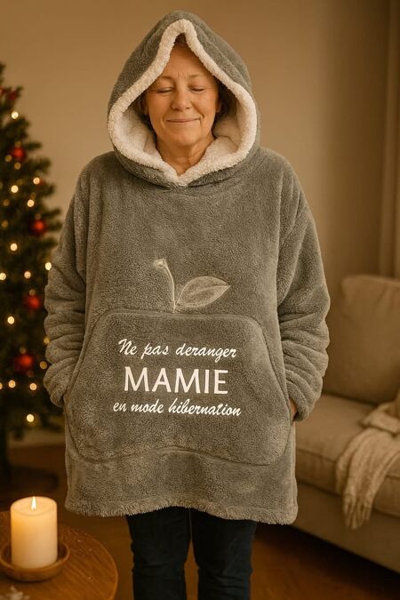 le pull couverture"Ne pas déranger – Mamie en mode hibernation" 👇