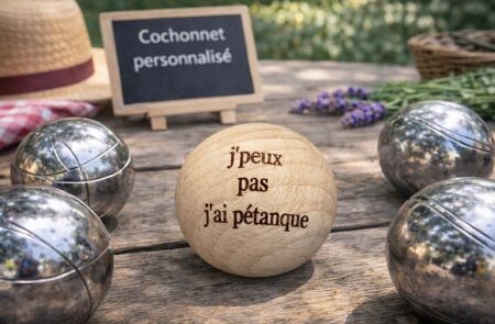 Cochonnet personnalisé – J’peux pas, j’ai pétanque