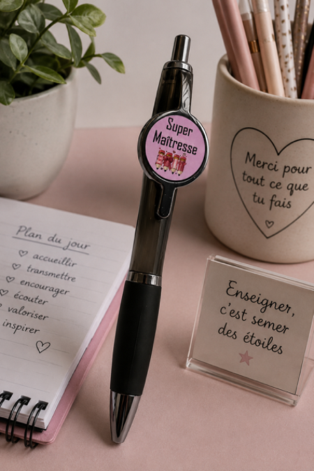 ✏️🍎 Stylo « Super Maîtresse » 🍎✏️ - 