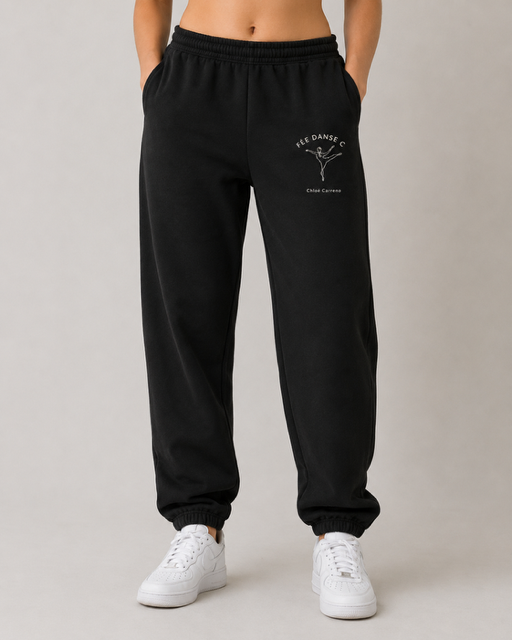 Pantalon de survêtement noir avec logo