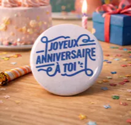 🎉 Badge « Joyeux anniversaire à toi »