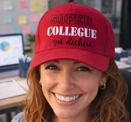 🧢 Casquette femme « Super collègue qui déchire »