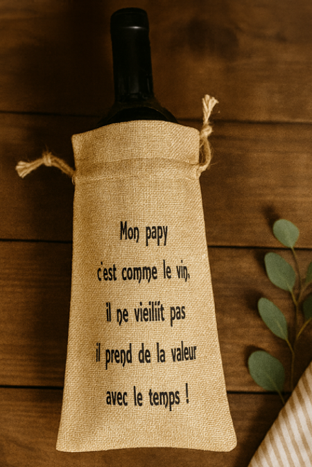 Sac à Bouteille – “Mon papy, c’est comme le vin…”