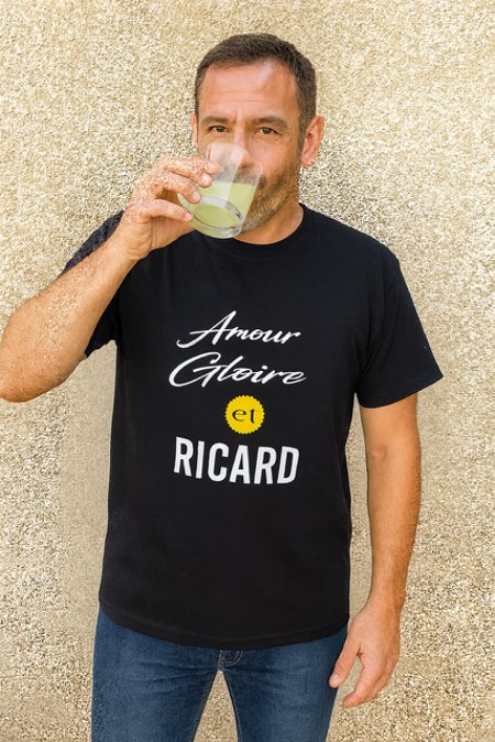 T-shirt homme humour  Amour, Gloire et Ricard 😎