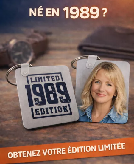 🔑 Porte-clés personnalisé – Édition limitée 1989