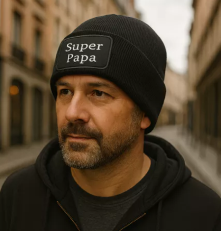 Bonnet homme "Super Papa" 