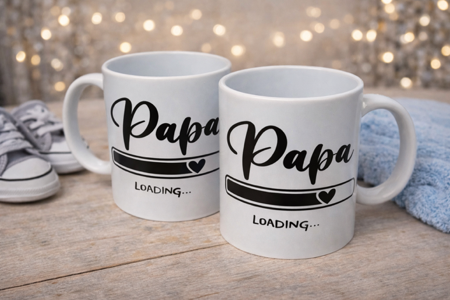☕ Mug blanc « Papa loading… »