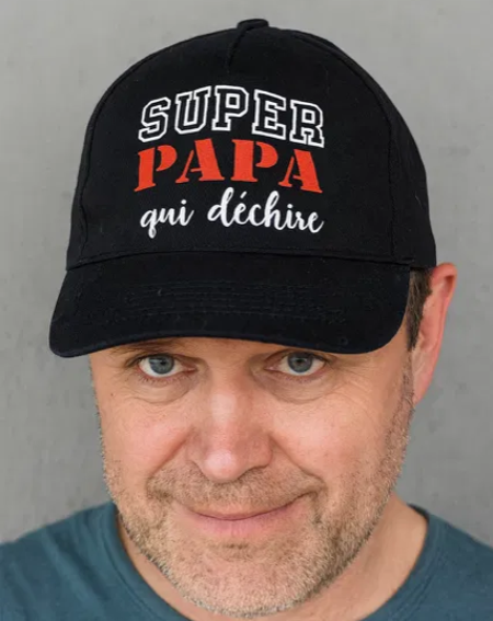 Casquette Homme -🧢 Super Papa qui déchire 💪